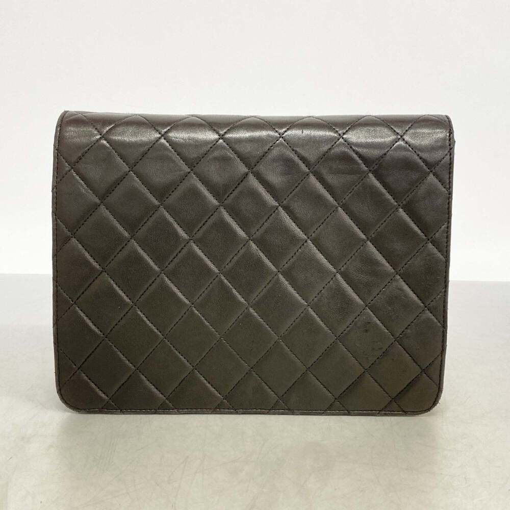 Chanel Matelassé Chain Shoulder Bag, Lambskin, Black, Women's - Picture 11 of 11